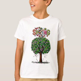 Camiseta Árvore Florindo na Primavera Gráfica Artística