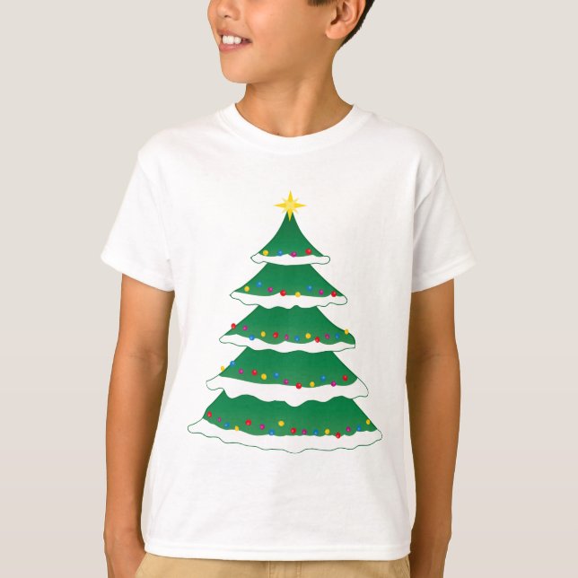 Camiseta Árvore genealógica alegre do feriado do Xmas do (Frente)