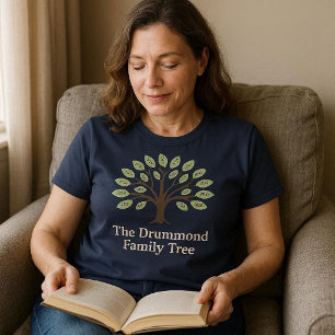 Camiseta Árvore Genealógica Com Anos de Nascimento