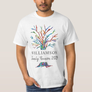 Camiseta Árvore genealógica personalizada Reunião de famíli
