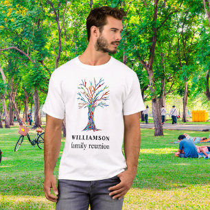 Camiseta Árvore Genealógica Reunião de Família Personalizad