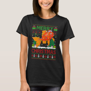 Camiseta Árvore Goldfish Xmas Tree Ugly Papais noeis Goldfi