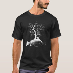 Camiseta Árvore Gráfica Pesca Rod Fish Snapper 1
