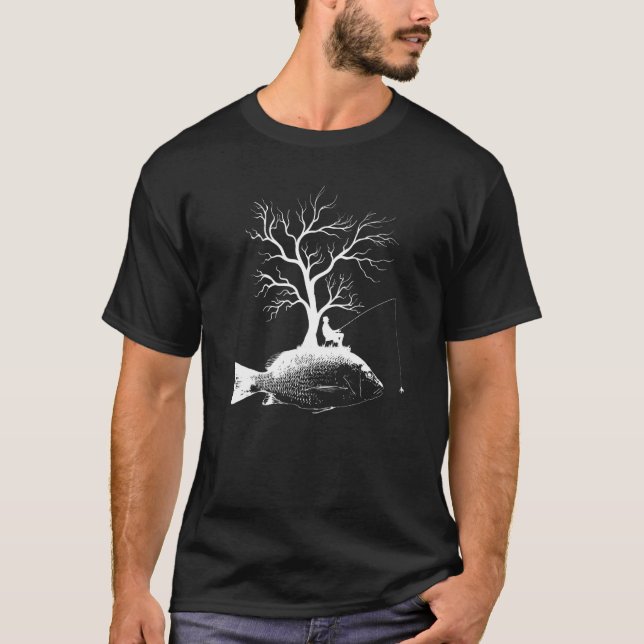 Camiseta Árvore Gráfica Pesca Rod Fish Snapper 1 (Frente)