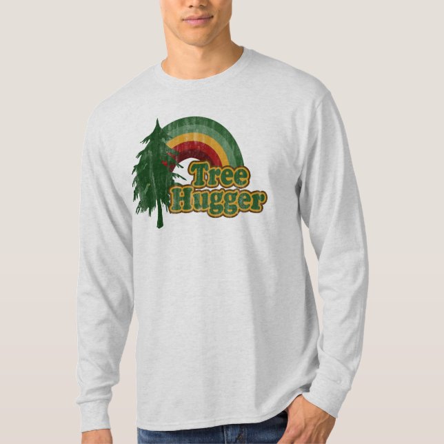 Camiseta Árvore Hugger, Dia da Terra engraçado (Frente)