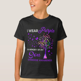Camiseta Árvore I Veste Memória Roxa De Alertas De Sobredos