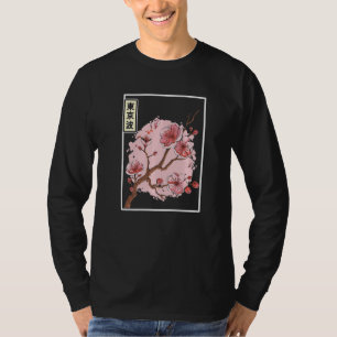 Camiseta Árvore Japonesa de Cerejeira em Flor Sakura Japão