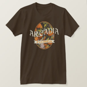 Camiseta Árvore laranja do estilo de colheita da Flórida 