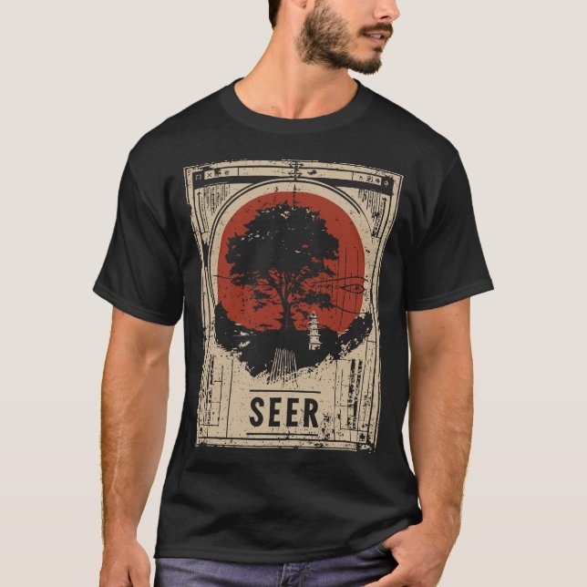 Camiseta Árvore Mística de Sabedoria Poster (Frente)