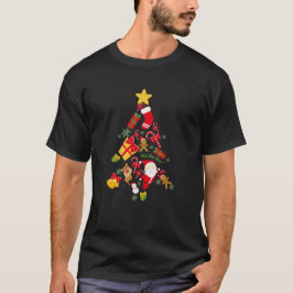 Camiseta árvore Natal feriado presente engraçado Papai Noel