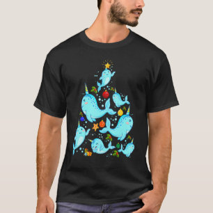Camiseta Árvore natal Narwhal