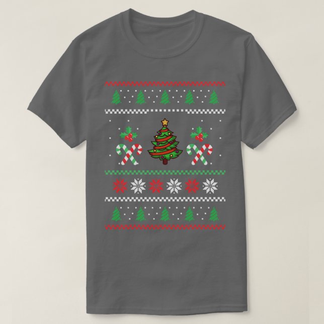 Camiseta Árvore Natal Natal Feia Natal 2 (Frente do Design)