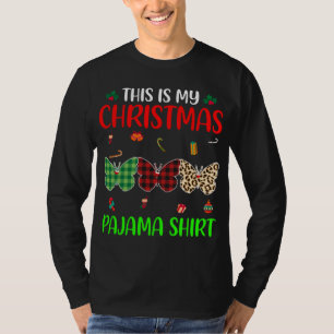 Camiseta Árvore Natal Pajama Borboleta Sobrevoada Animais X