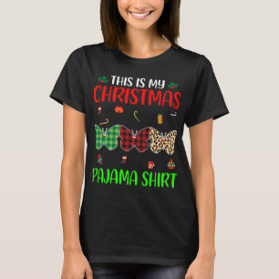 Camiseta Árvore Natal Pajama Borboleta Sobrevoada Animais X