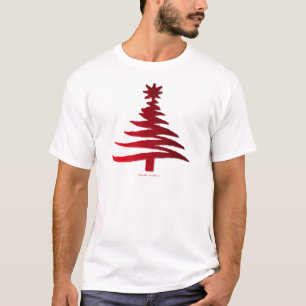Camiseta Árvore Natal Vermelho
