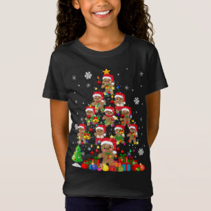 Camiseta Árvore natalícia Gingerbird Papais noeis de Natal