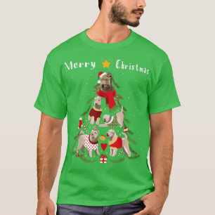 Camiseta Árvore natalina Roda Terrier Lover Xmas
