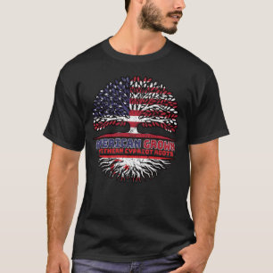 Camiseta Árvore norte-americana Norte Chipre norte