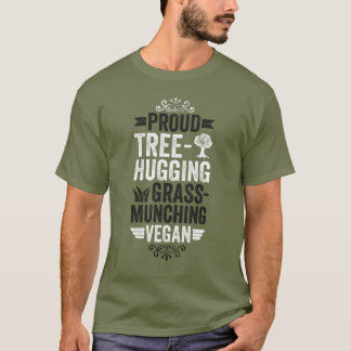 Camiseta Árvore orgulhosa abraçando o vegano