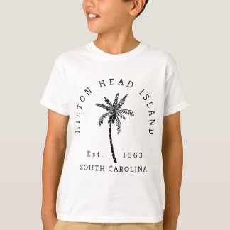 Camiseta Árvore Palm da Ilha da Cabeça da Hilton, Legal, Re