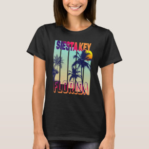 Camiseta Árvore Palm do Estilo de Vintage da Chave Siesta