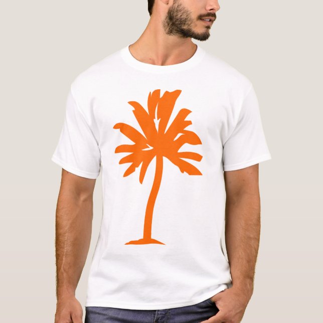 Camiseta Árvore Palm - Laranja (Frente)
