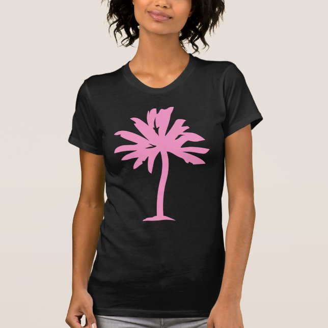 Camiseta Árvore Palm - Rosa (Frente)