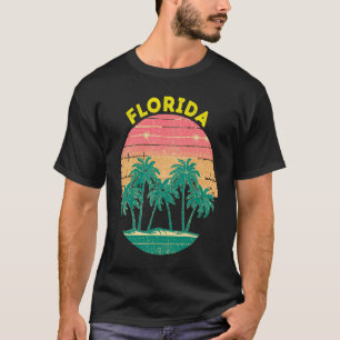 Camiseta Árvore Palm Souvenir da Flórida Retroativa