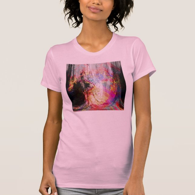 Camiseta "Árvore parte superior da arte das mulheres da (Frente)