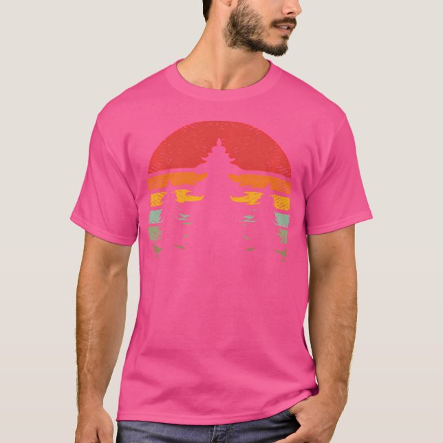 Camiseta Árvore Pinha Espinheira Sunset Viagem Summer Hikin (Frente)