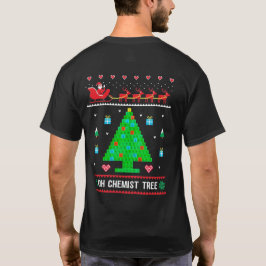 Camiseta Árvore Química de Natal da Química de Fatos de Nat