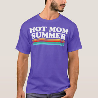 Camiseta Árvore Retro Palm de Verão da Hot Mãe