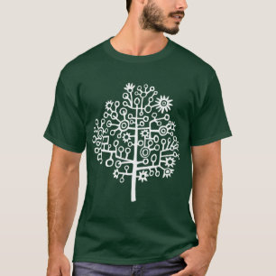 Camiseta Árvore Robô (Tê Escuro)