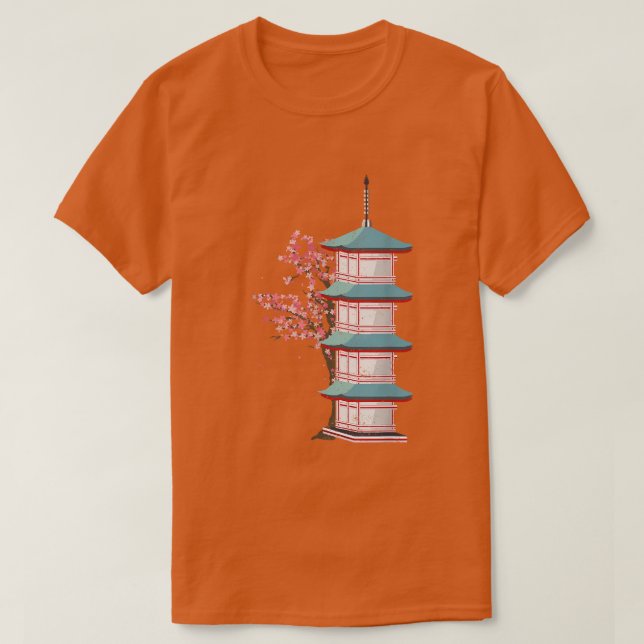Camiseta Árvore Rosa Sakura Bonito Flor Japão Cher (Frente do Design)