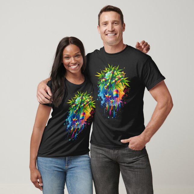 Camiseta Árvore Tanabata aquarela (Unissex)