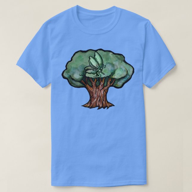 Camiseta Árvore Terrestre Huggers Fada (Frente do Design)