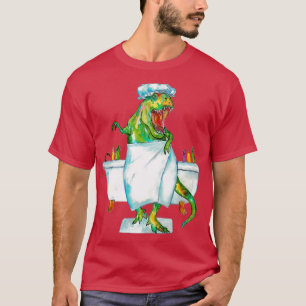 Camiseta Árvore tomando banho dinossauro pintando aquarela