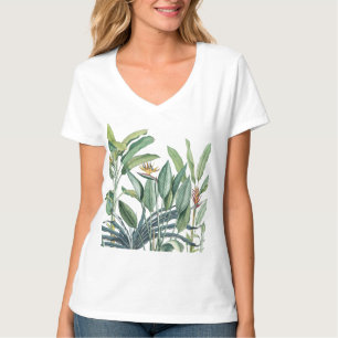 Camiseta Árvore Tropical de Banana Verde Tropical Strelitz