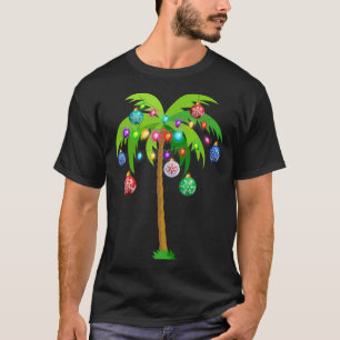 Camiseta Árvore Tropical de Natal do Havaí - Coco L
