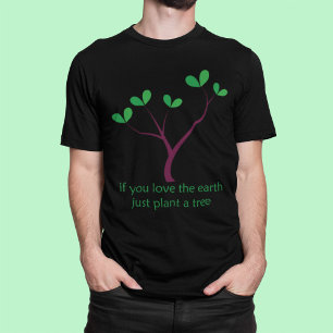 Camiseta Árvore Verde com Slogan Ecológico - Árvore Verde c