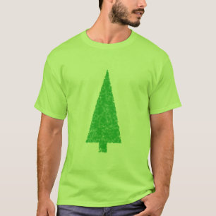 Camiseta Árvore verde. Natal, abeto, árvore verde