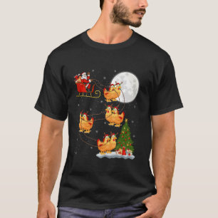 Camiseta Árvore Xmas lança Papais noeis engraçados montando