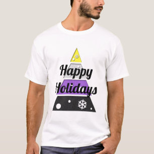 Camiseta Árvore Xmas Não Binária
