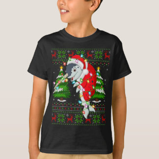 Camiseta Árvore Xmas Narwhal Correspondente Papais noeis Na