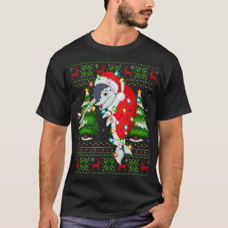 Camiseta Árvore Xmas Narwhal Correspondente Papais noeis Na