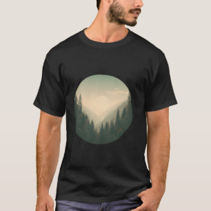 Camiseta Árvores Ao Ar Exterior Floresta Retroativa Para Mu