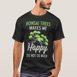 Camiseta Árvores Bonsai Me Fazem Feliz Jardineiro