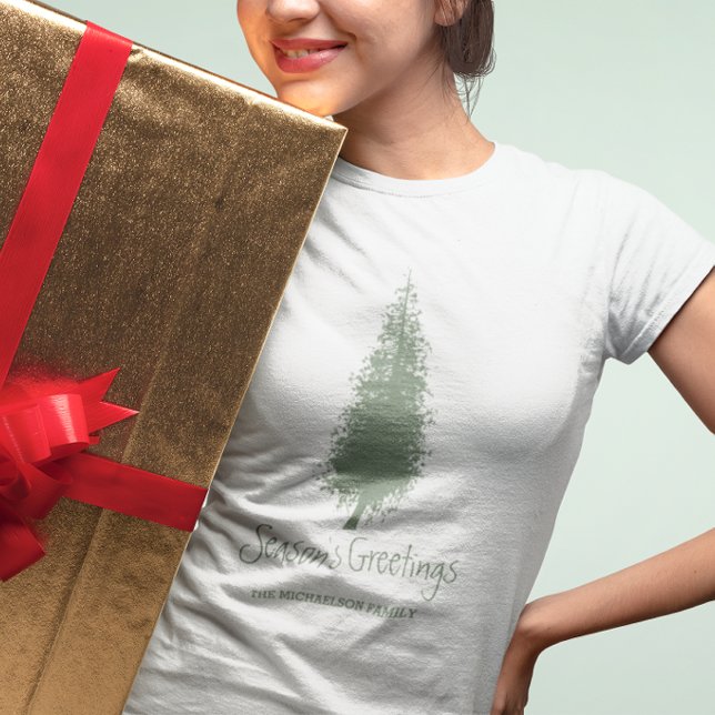 Camiseta Árvores da Floresta Natal (Criador carregado)