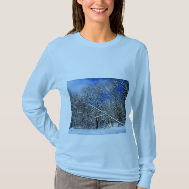 Camiseta Árvores da Nevasca a Óleo (Frente)