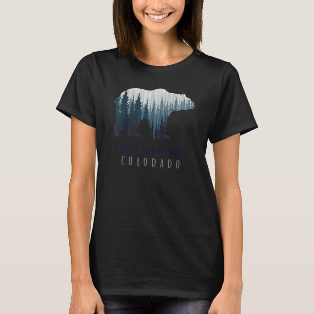 Camiseta Árvores das Montanhas do Colorado Travelbreckenrid (Frente)